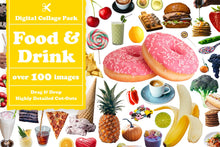 Load image into Gallery viewer, Food &amp; Drink Digital Collage Pack
