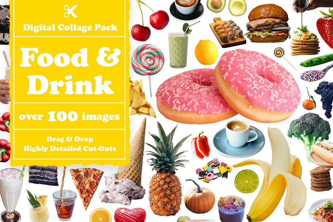 Food & Drink Digital Collage Pack